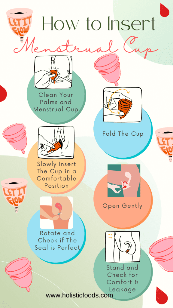 how to insert menstrual cup
