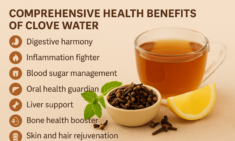 herbal wellness and comprehensive health benefits of clove water