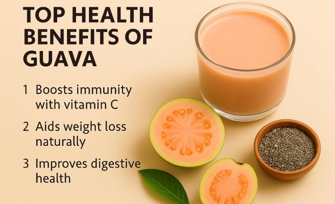 guava health benefits: immune boost, digestion, weight loss
