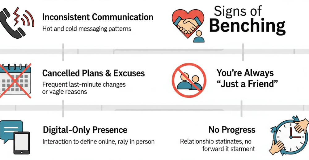 signs of benching in a relationship