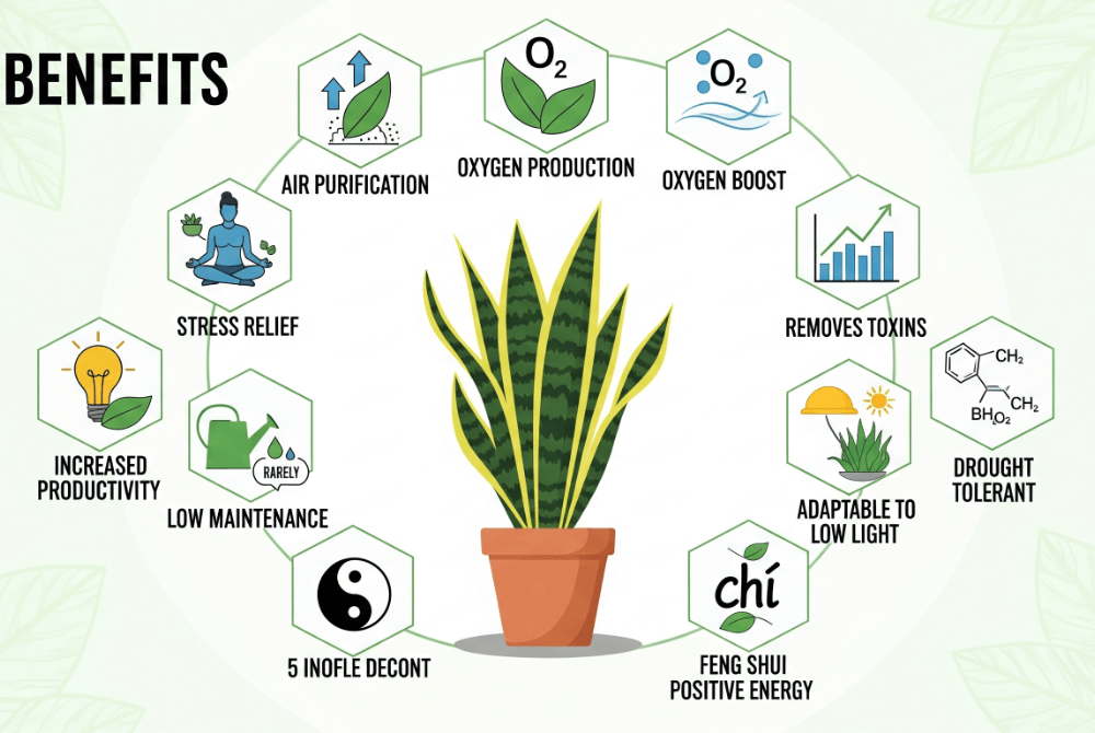 Snake Plant Benefits