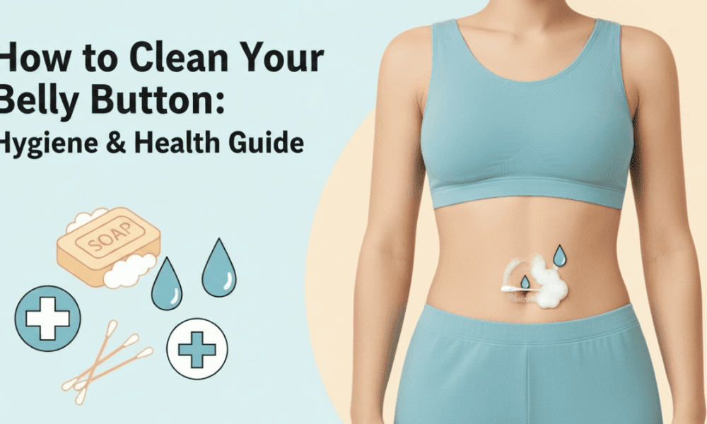 how to clean belly button